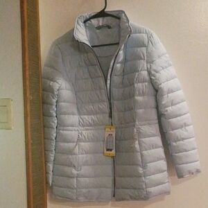 Nautica Women's Silver Puffer Jacket
